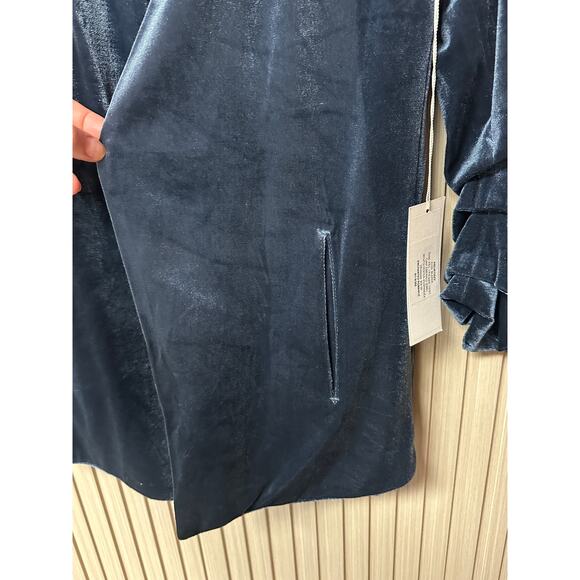 Bishop + Young Icon Velvet Blazer Emerald Women’s Size S - Picture 4 of 8